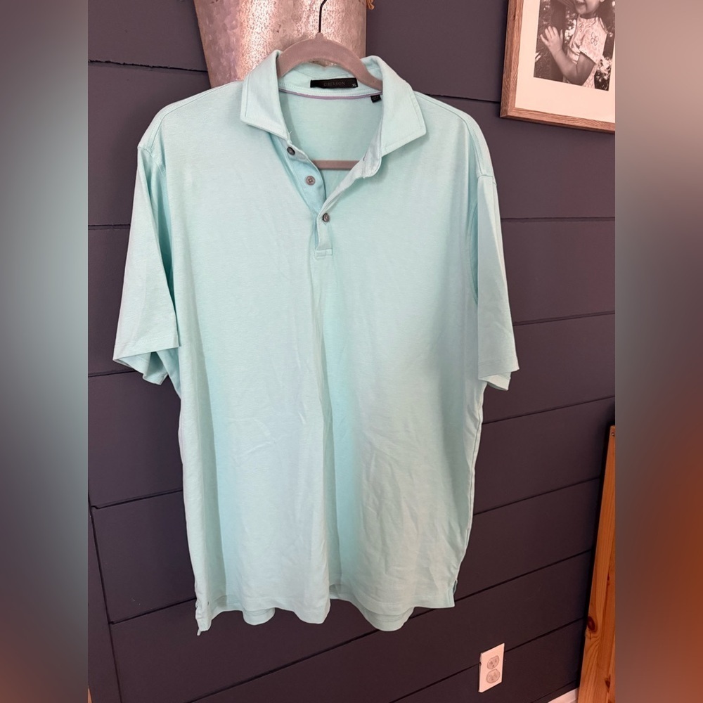 Greyson Men’s Short Sleeve Polo Golf Casual Outdoors blue Size XL